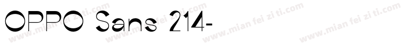 OPPO Sans 214字体转换